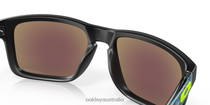 Holbrook (Low Bridge Fit) High Resolution Collection Prizm Sapphire Lenses, Polished Black Frame Oakley2ZJX804