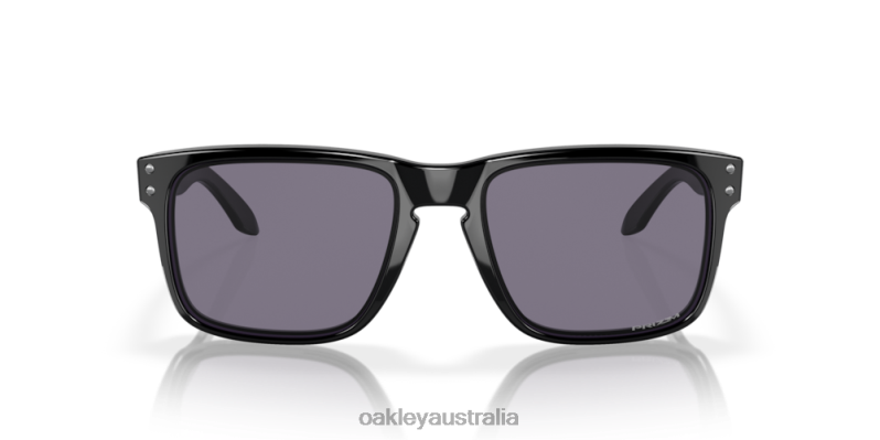 Holbrook (Low Bridge Fit) Prizm Grey Lenses, Polished Black Frame Oakley2ZJX791