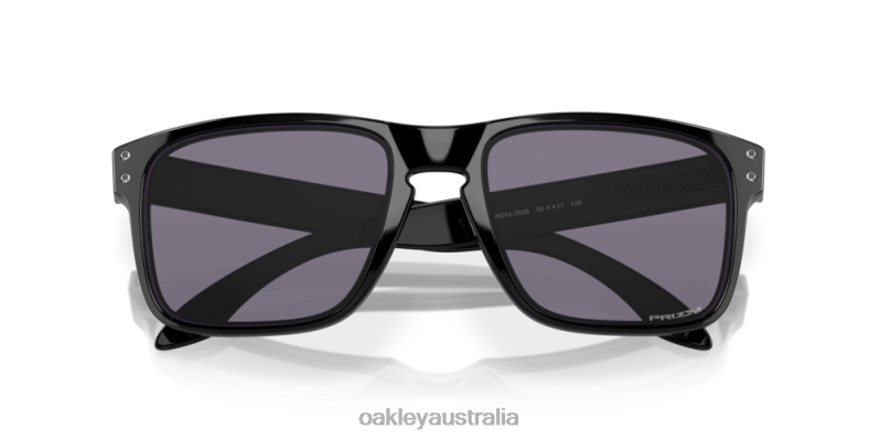 Holbrook (Low Bridge Fit) Prizm Grey Lenses, Polished Black Frame Oakley2ZJX791