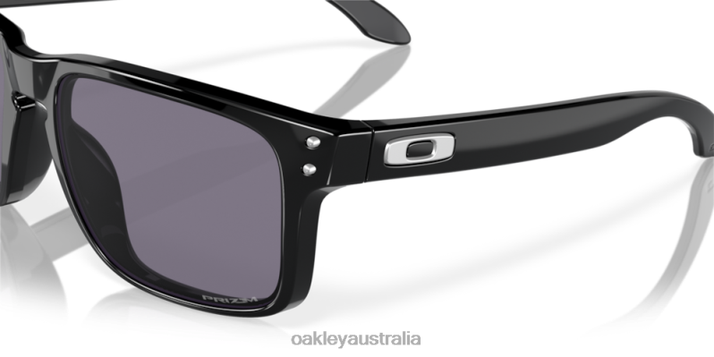 Holbrook (Low Bridge Fit) Prizm Grey Lenses, Polished Black Frame Oakley2ZJX791