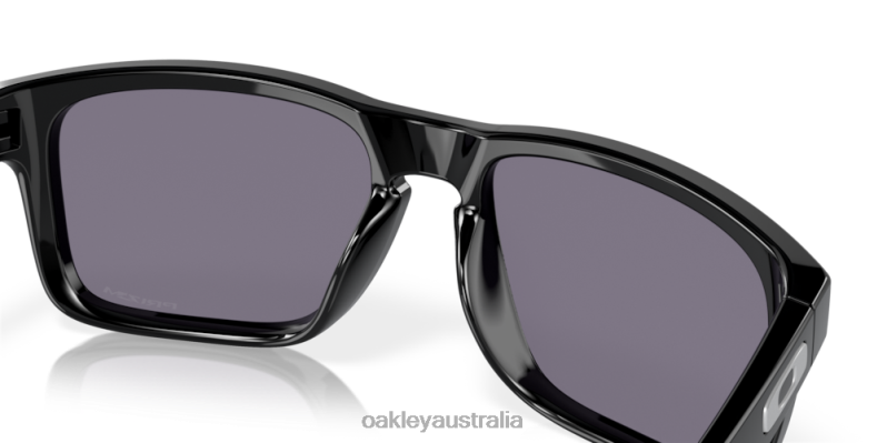 Holbrook (Low Bridge Fit) Prizm Grey Lenses, Polished Black Frame Oakley2ZJX791