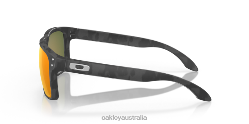 Holbrook (Low Bridge Fit) Prizm Ruby Polarized Lenses, Matte Black Camo Frame Oakley2ZJX796