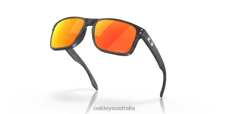 Holbrook (Low Bridge Fit) Prizm Ruby Polarized Lenses, Matte Black Camo Frame Oakley2ZJX796
