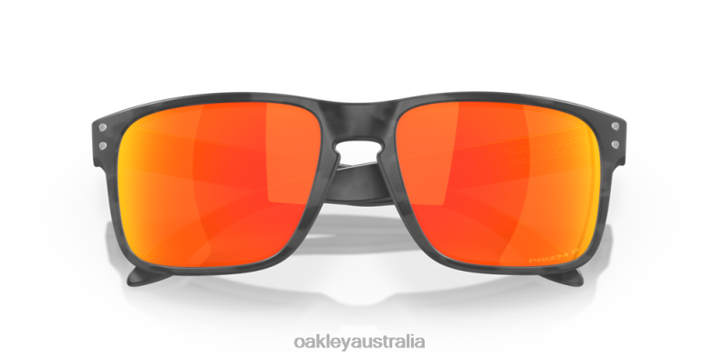 Holbrook (Low Bridge Fit) Prizm Ruby Polarized Lenses, Matte Black Camo Frame Oakley2ZJX796