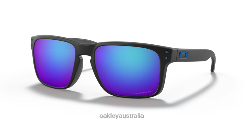 Holbrook (Low Bridge Fit) Prizm Sapphire Polarized Lenses, Matte Black Frame Oakley2ZJX793