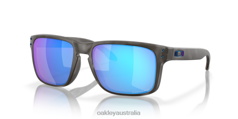 Holbrook (Low Bridge Fit) Prizm Sapphire Polarized Lenses, Matte Black Tortoise Frame Oakley2ZJX792