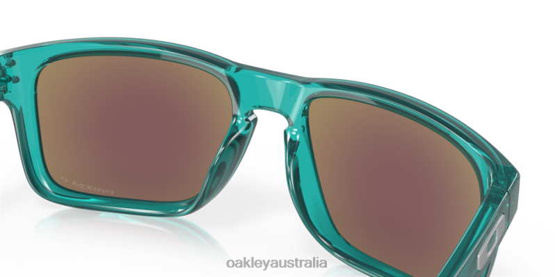 Holbrook (Low Bridge Fit) Prizm Sapphire Polarized Lenses, Trans Artic Surf Frame Oakley2ZJX800