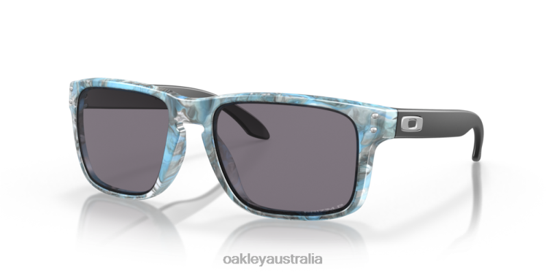 Holbrook (Low Bridge Fit) Sanctuary Collection Prizm Grey Polarized Lenses, Sanctuary Swirl Frame Oakley2ZJX806
