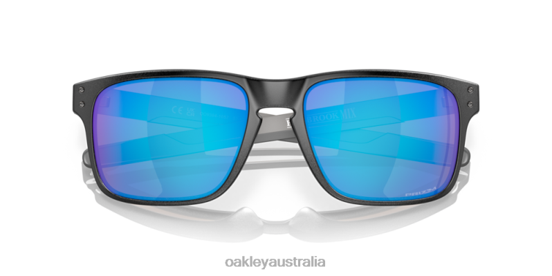 Holbrook Mix Prizm Sapphire Polarized Lenses, Steel Frame Oakley2ZJX163