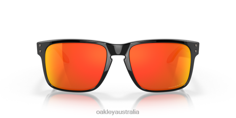 Holbrook Prizm Ruby Polarized Lenses, Polished Black Frame Oakley2ZJX60