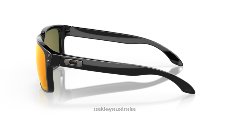 Holbrook Prizm Ruby Polarized Lenses, Polished Black Frame Oakley2ZJX60