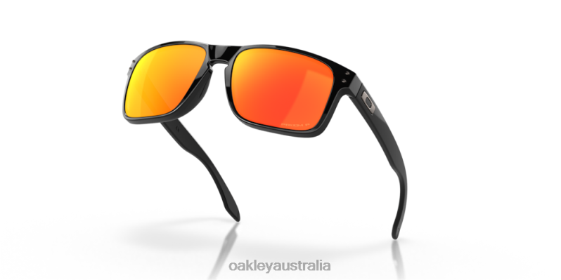 Holbrook Prizm Ruby Polarized Lenses, Polished Black Frame Oakley2ZJX60