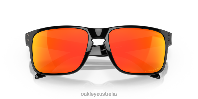 Holbrook Prizm Ruby Polarized Lenses, Polished Black Frame Oakley2ZJX60