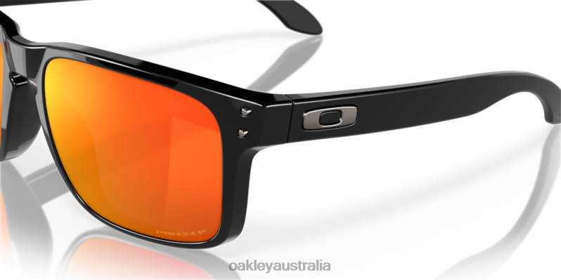 Holbrook Prizm Ruby Polarized Lenses, Polished Black Frame Oakley2ZJX60