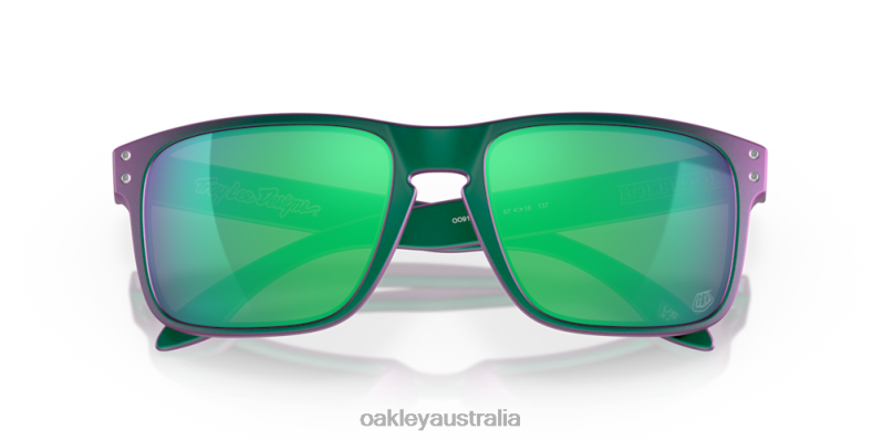 Holbrook Troy Lee Designs Series Prizm Jade Lenses, Troy Lee Designs Matte Purple Green Shift Frame Oakley2ZJX655
