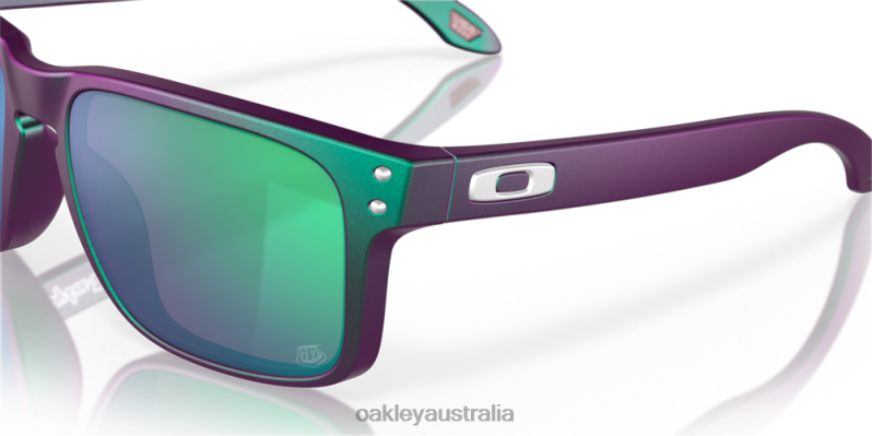 Holbrook Troy Lee Designs Series Prizm Jade Lenses, Troy Lee Designs Matte Purple Green Shift Frame Oakley2ZJX655