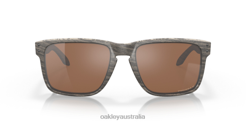 Holbrook XL Prizm Tungsten Polarized Lenses, Woodgrain Frame Oakley2ZJX5