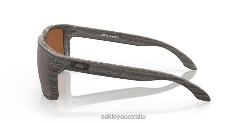 Holbrook XL Prizm Tungsten Polarized Lenses, Woodgrain Frame Oakley2ZJX5