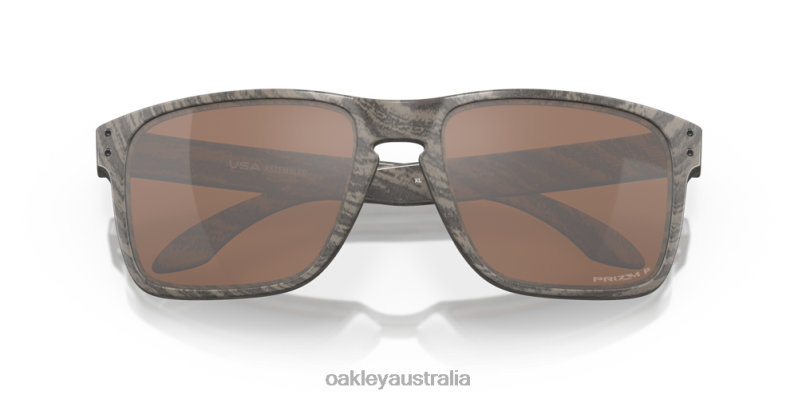Holbrook XL Prizm Tungsten Polarized Lenses, Woodgrain Frame Oakley2ZJX5
