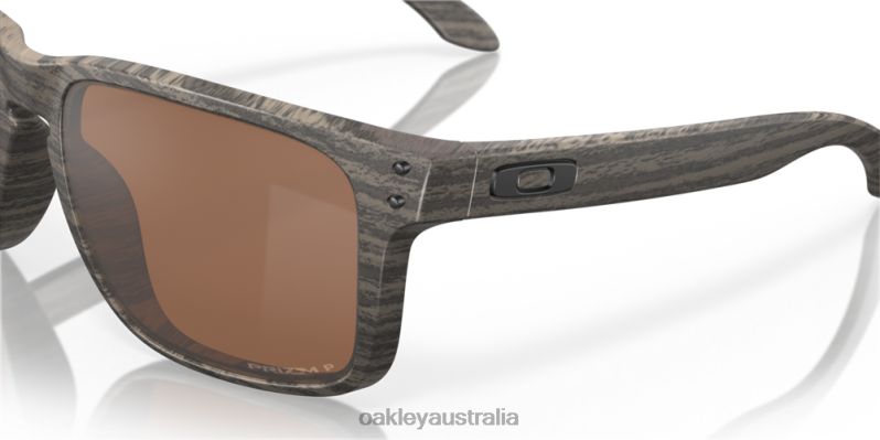 Holbrook XL Prizm Tungsten Polarized Lenses, Woodgrain Frame Oakley2ZJX5