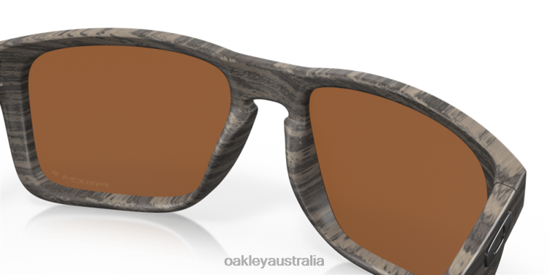 Holbrook XL Prizm Tungsten Polarized Lenses, Woodgrain Frame Oakley2ZJX5