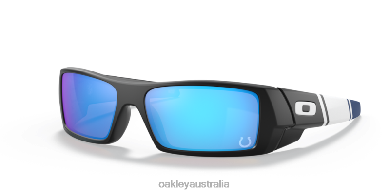 Indianapolis Colts Gascan Prizm Sapphire Lenses, Matte Black Frame Oakley2ZJX558