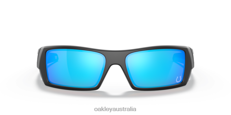 Indianapolis Colts Gascan Prizm Sapphire Lenses, Matte Black Frame Oakley2ZJX558