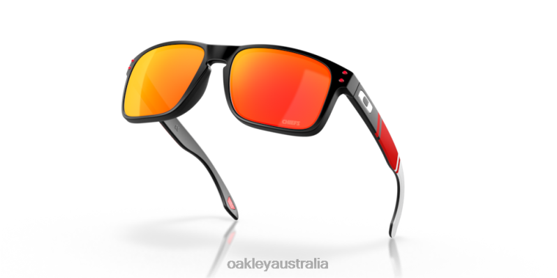 Kansas City Chiefs Holbrook Prizm Ruby Lenses, Matte Black Frame Oakley2ZJX629
