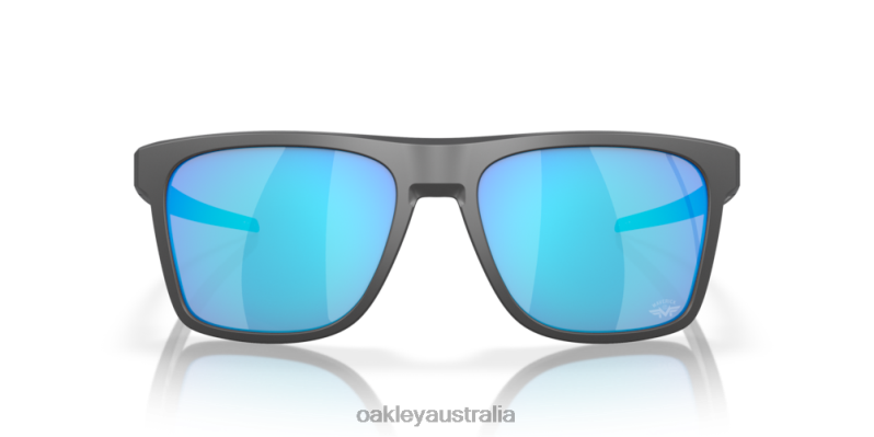 Leffingwell Maverick Vinales Collection Prizm Sapphire Lenses, Matte Dark Grey Frame Oakley2ZJX602