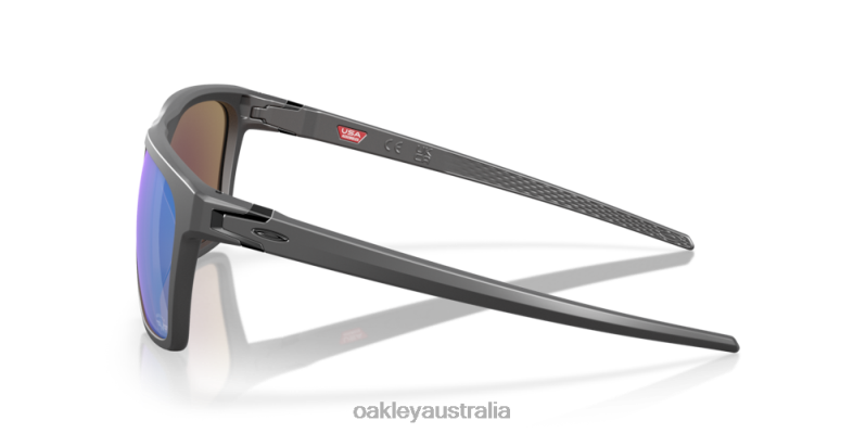 Leffingwell Maverick Vinales Collection Prizm Sapphire Lenses, Matte Dark Grey Frame Oakley2ZJX602