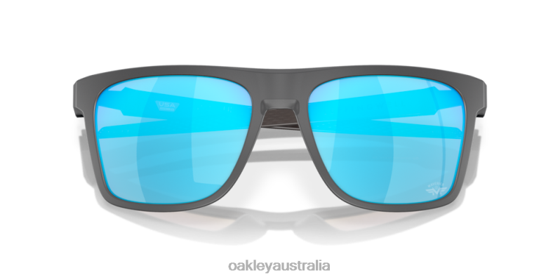 Leffingwell Maverick Vinales Collection Prizm Sapphire Lenses, Matte Dark Grey Frame Oakley2ZJX602