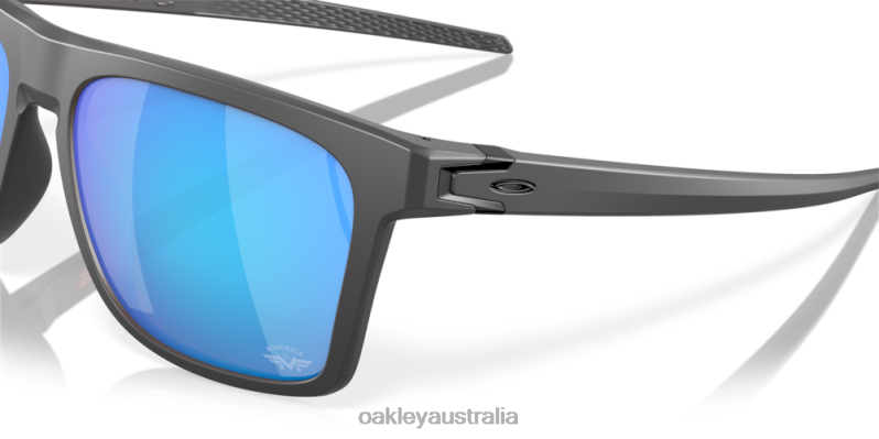 Leffingwell Maverick Vinales Collection Prizm Sapphire Lenses, Matte Dark Grey Frame Oakley2ZJX602