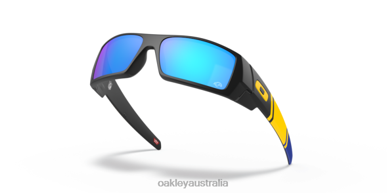 Los Angeles Rams Gascan Prizm Sapphire Lenses, Matte Black Frame Oakley2ZJX560