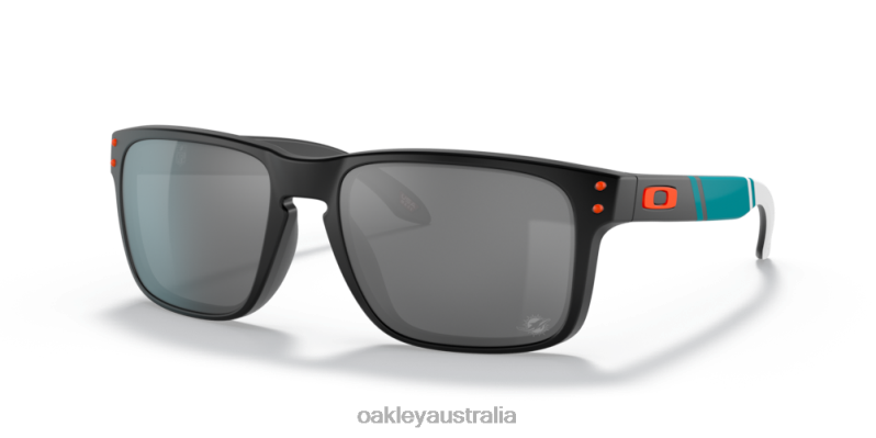 Miami Dolphins Holbrook Prizm Black Lenses, Matte Black Frame Oakley2ZJX637 - Click Image to Close