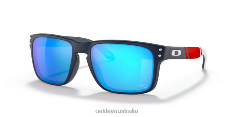 New England Patriots Holbrook Prizm Sapphire Lenses, Matte Navy Frame Oakley2ZJX641
