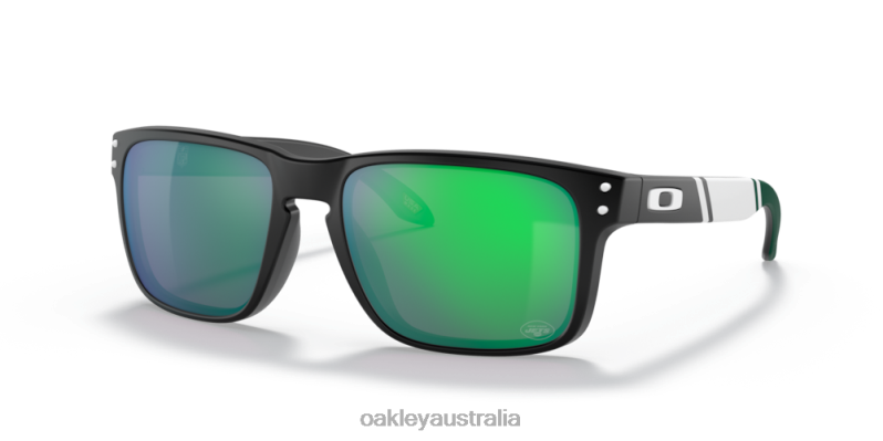 New York Jets Holbrook Prizm Jade Lenses, Matte Black Frame Oakley2ZJX647