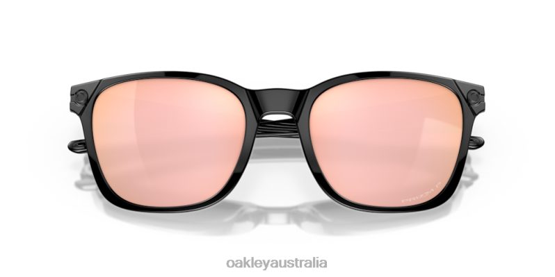 Ojector Prizm Rose Gold Polarized Lenses, Polished Black Frame Oakley2ZJX577