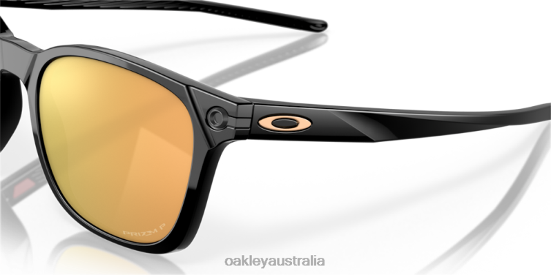 Ojector Prizm Rose Gold Polarized Lenses, Polished Black Frame Oakley2ZJX577