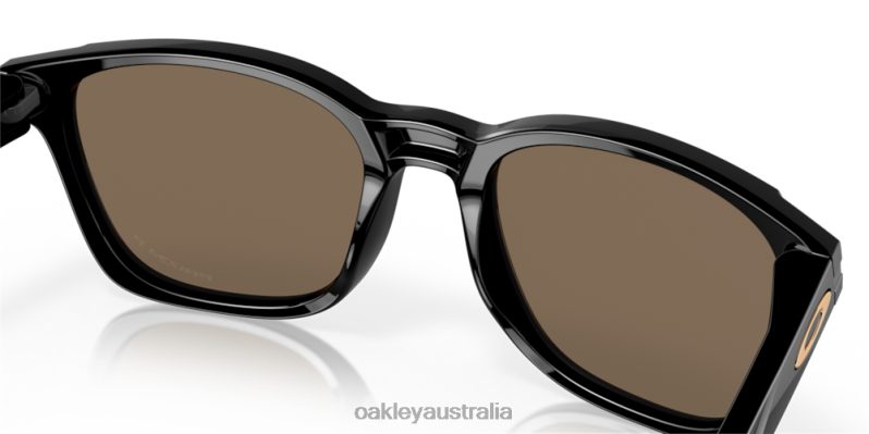 Ojector Prizm Rose Gold Polarized Lenses, Polished Black Frame Oakley2ZJX577