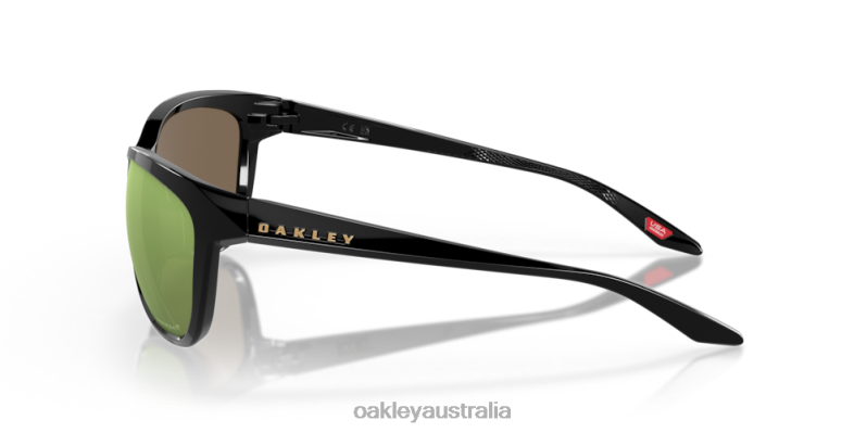Pasque Prizm Rose Gold Polarized Lenses, Polished Black Frame Oakley2ZJX736