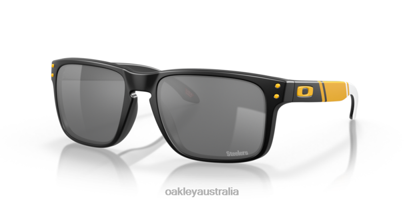 Pittsburgh Steelers Holbrook Prizm Black Lenses, Matte Black Frame Oakley2ZJX649