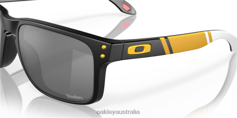 Pittsburgh Steelers Holbrook Prizm Black Lenses, Matte Black Frame Oakley2ZJX649