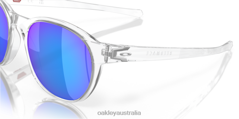 Reedmace (Low Bridge Fit) Prizm Sapphire Polarized Lenses, Clear Frame Oakley2ZJX663