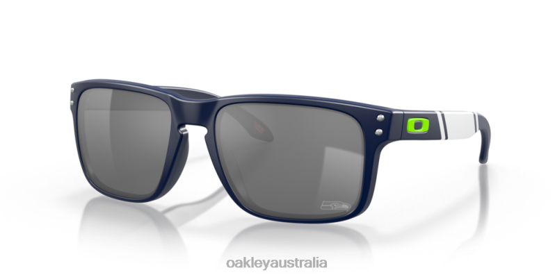 Seattle Seahawks Holbrook Prizm Black Lenses, Matte Navy Frame Oakley2ZJX652 - Click Image to Close