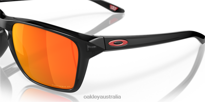 Sylas Prizm Ruby Polarized Lenses, Black Ink Frame Oakley2ZJX327