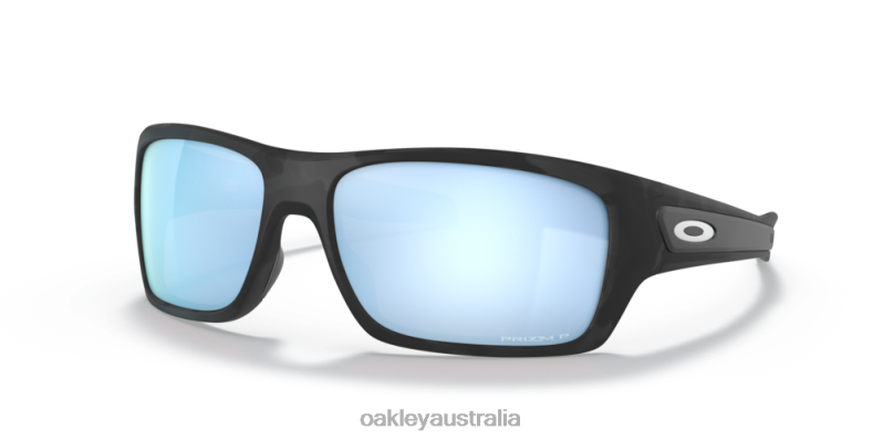 Turbine Prizm Deep Water Polarized Lenses, Matte Black Camo Frame Oakley2ZJX434