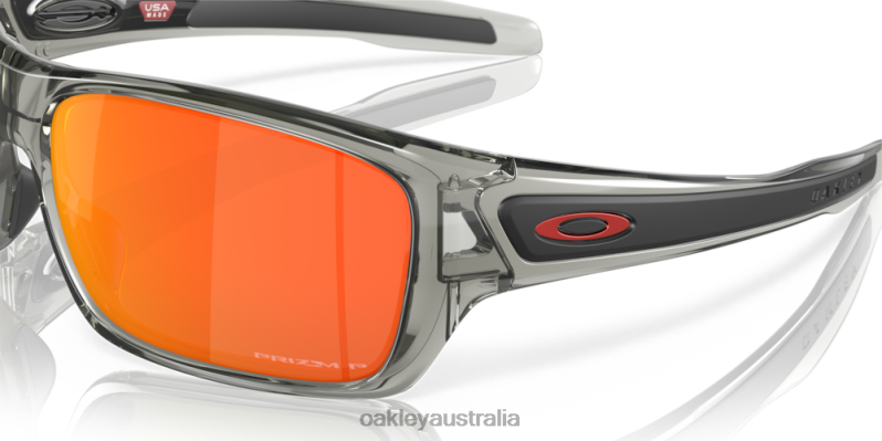 Turbine Prizm Ruby Polarized Lenses, Grey Ink Frame Oakley2ZJX432
