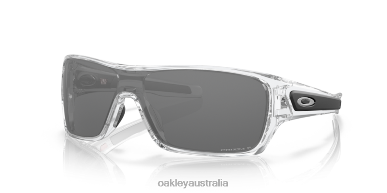 Turbine Rotor Prizm Black Polarized Lenses, Polished Clear Frame Oakley2ZJX158 - Click Image to Close