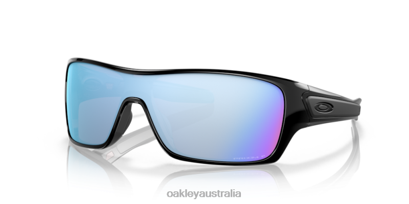 Turbine Rotor Prizm Deep Water Polarized Lenses, Polished Black Frame Oakley2ZJX154 - Click Image to Close