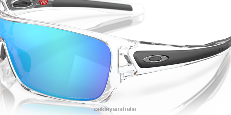 Turbine Rotor Prizm Sapphire Lenses, Polished Clear Frame Oakley2ZJX160